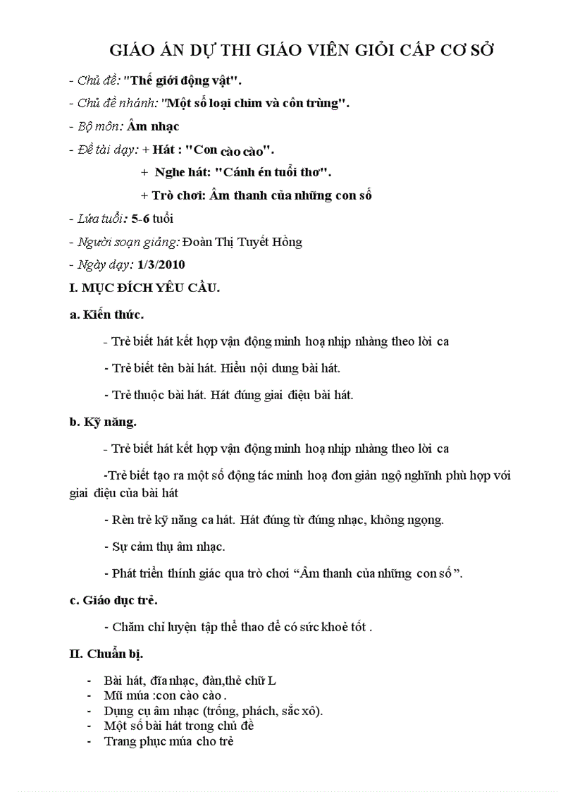 image for page Âm nhạc Con cào cào