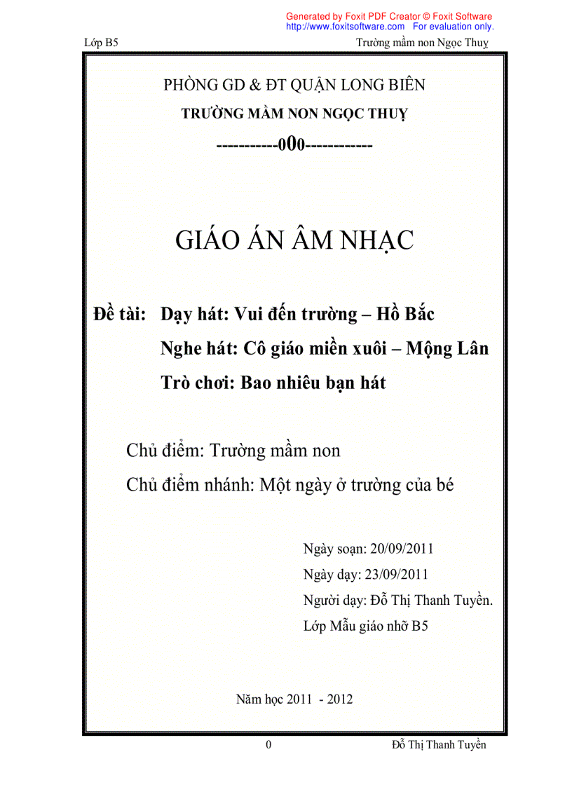 image for page Âm nhạc vui đến trường