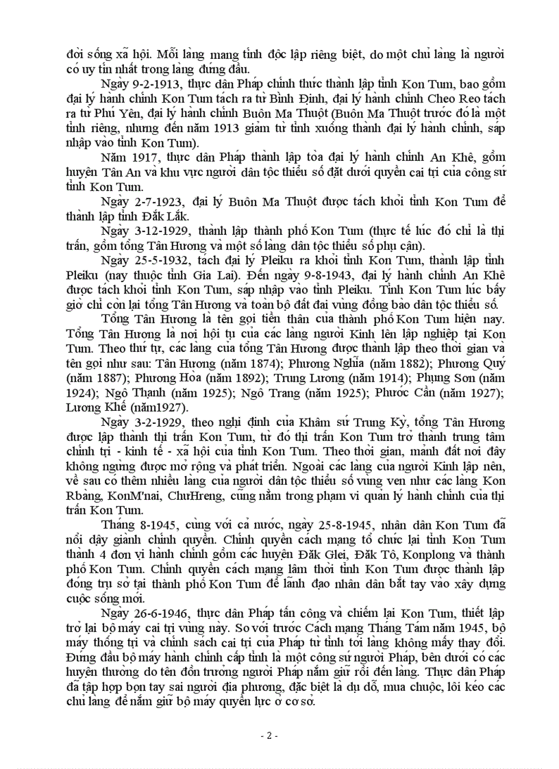 image for page Bài dự thi Kon Tum 100 năm Lịch sử và phát triển