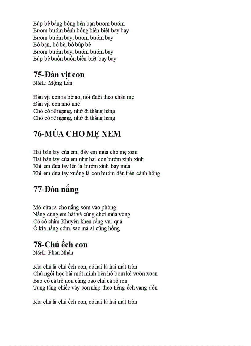 image for page Bài hát cho trẻ mn