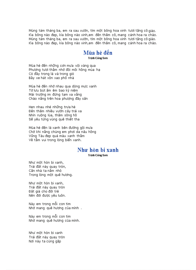 image for page Bài hát thiếu nhi