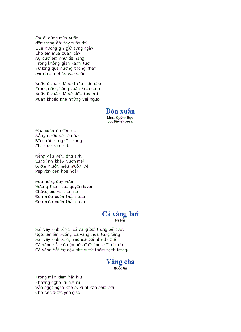 image for page Bài hát thiếu nhi