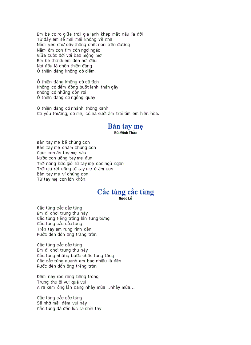 image for page Bài hát thiếu nhi