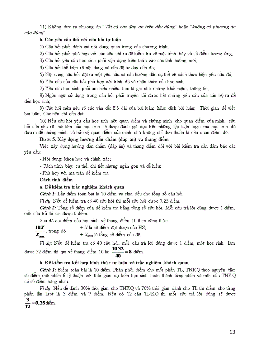 image for page Bài liệu tập huấn biên soạn đề kt