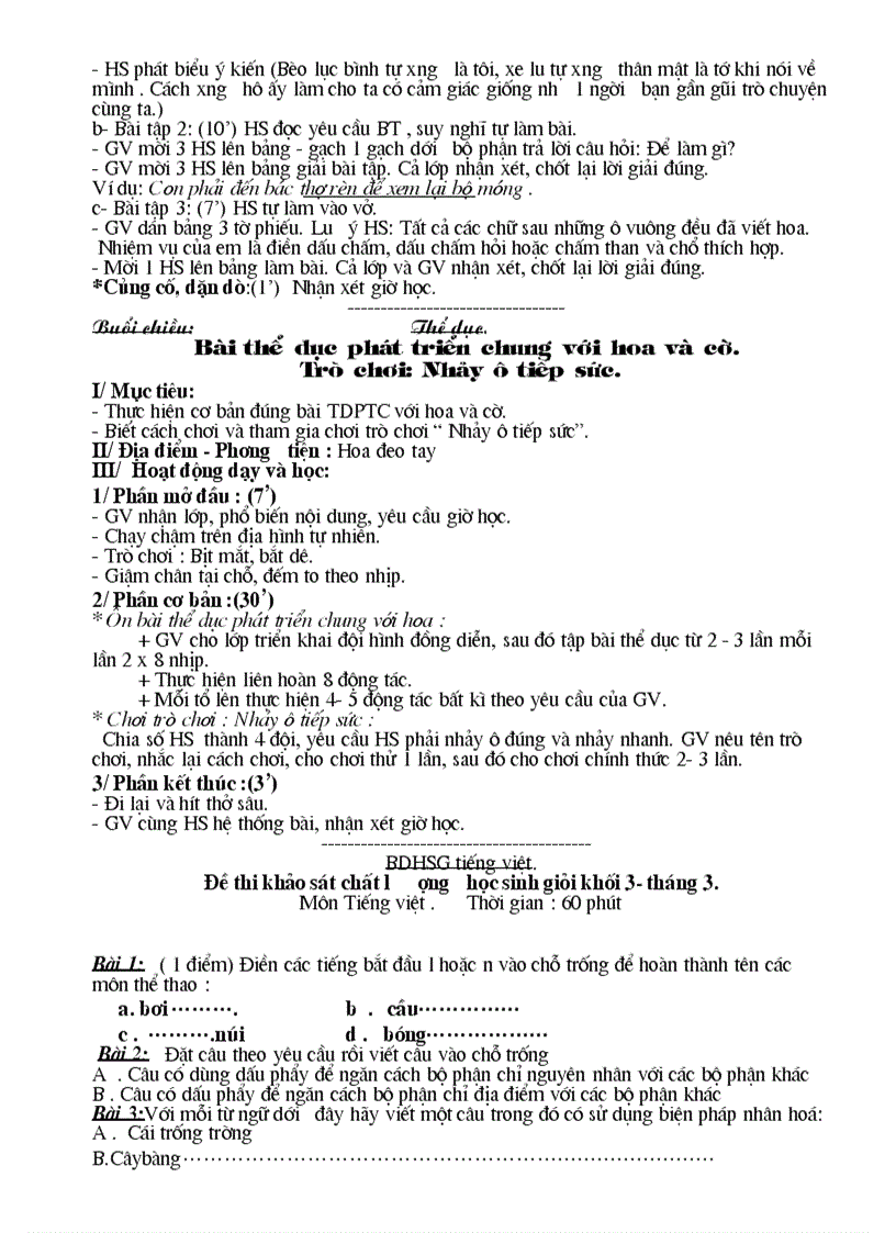 image for page Bai soan lop 3