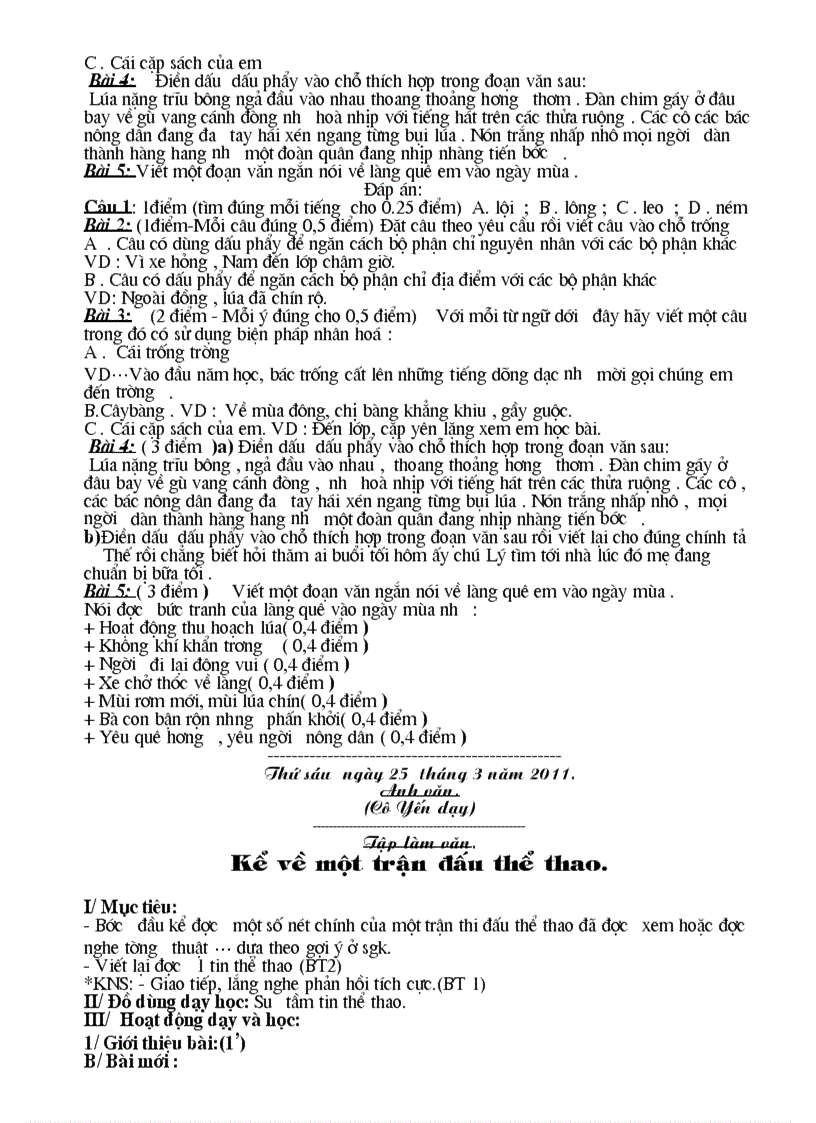 image for page Bai soan lop 3