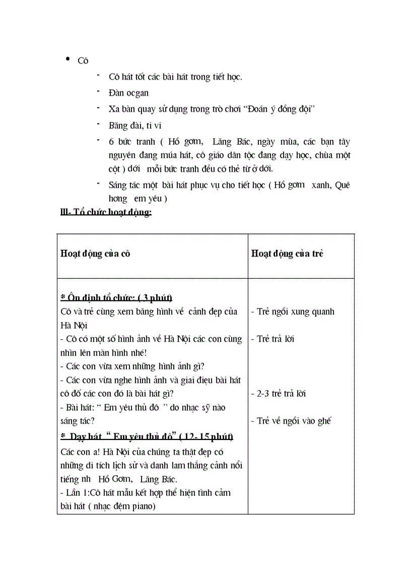 image for page Bài soạn môn âm nhạc Chủ đề Quê hương đất nước