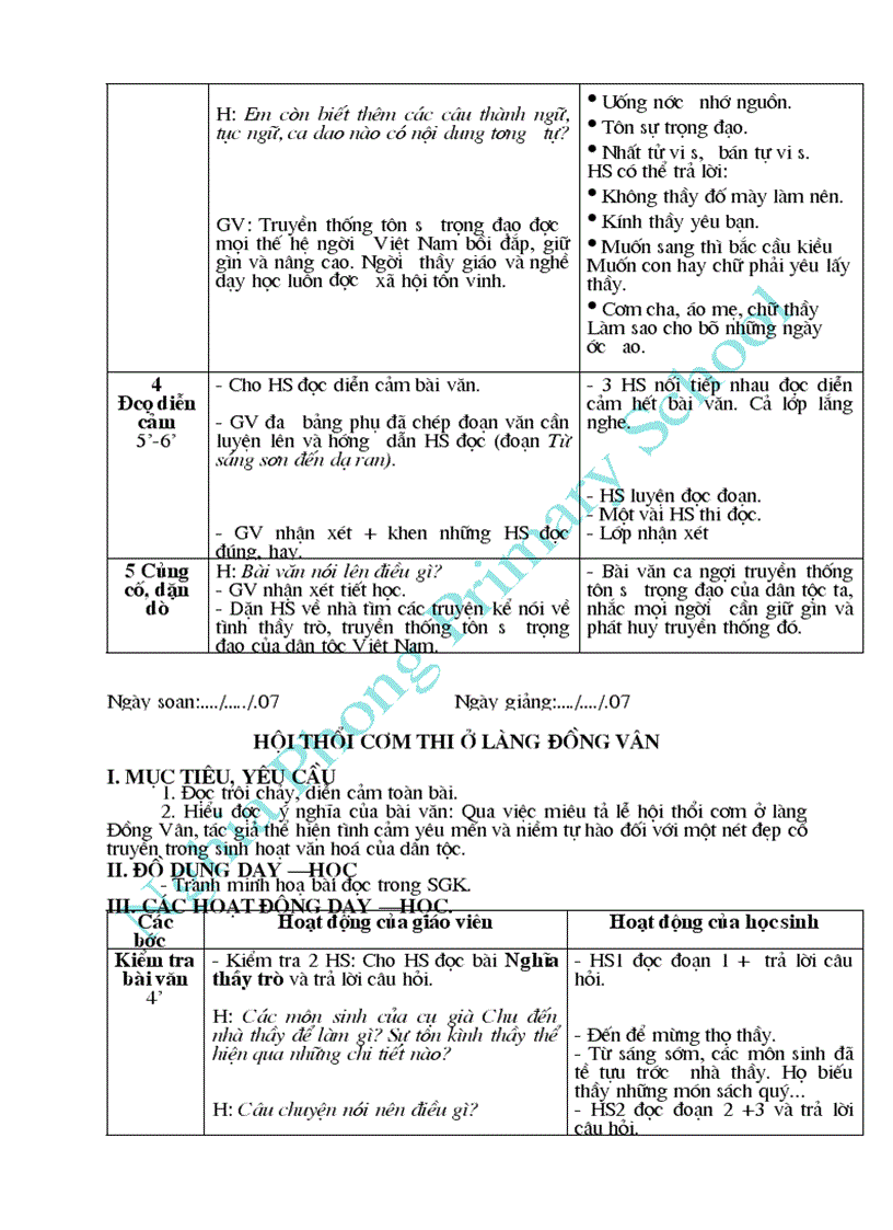 image for page Bài soạn Tập đọc 5 cả năm