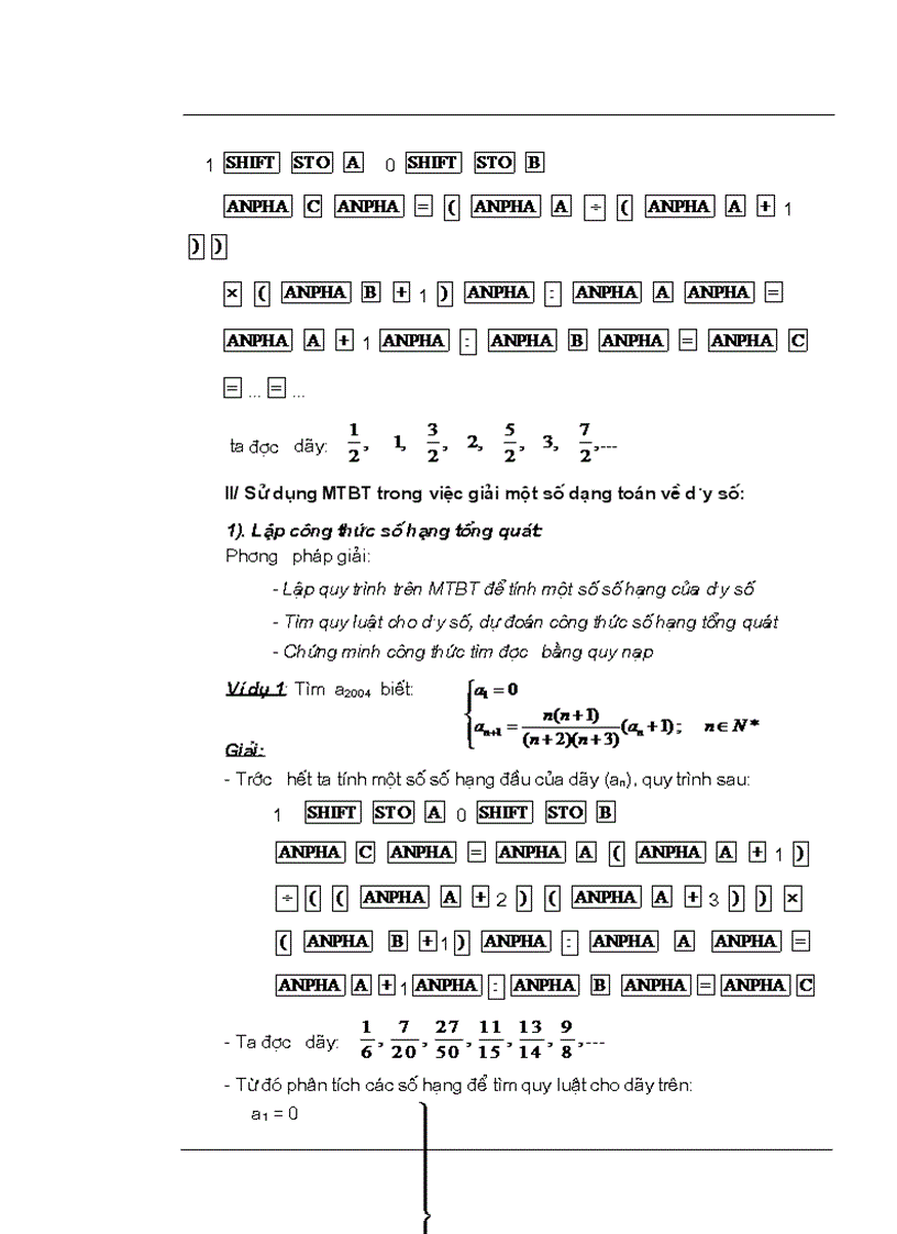 image for page Bai tap giai toan tren may tinh Casio