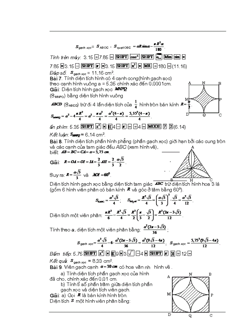 image for page Bai tap giai toan tren may tinh Casio