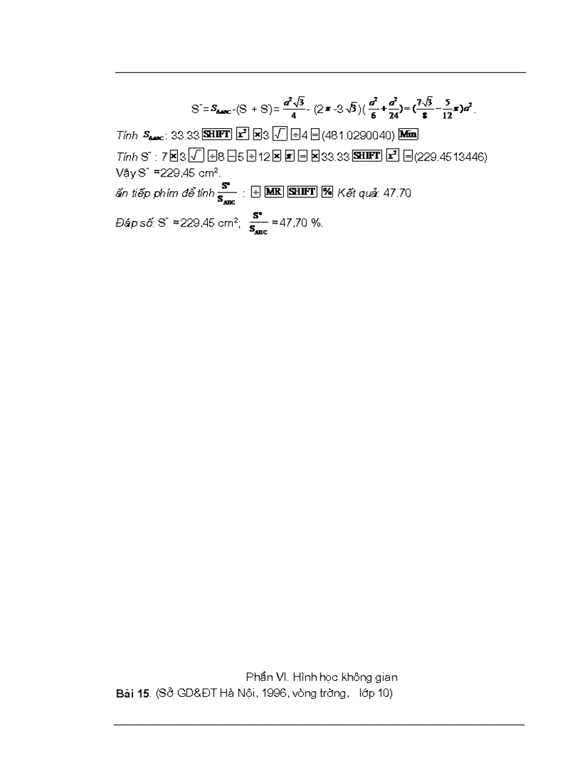 image for page Bai tap giai toan tren may tinh Casio