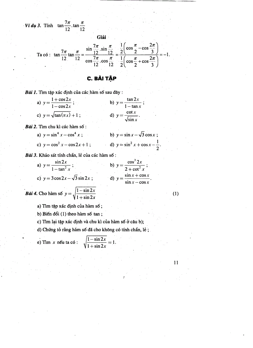 image for page Bài tập lượng giác