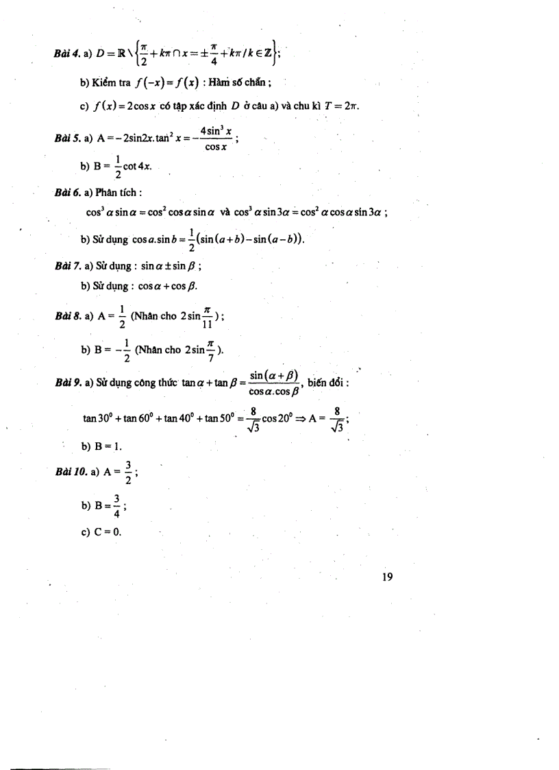 image for page Bài tập lượng giác