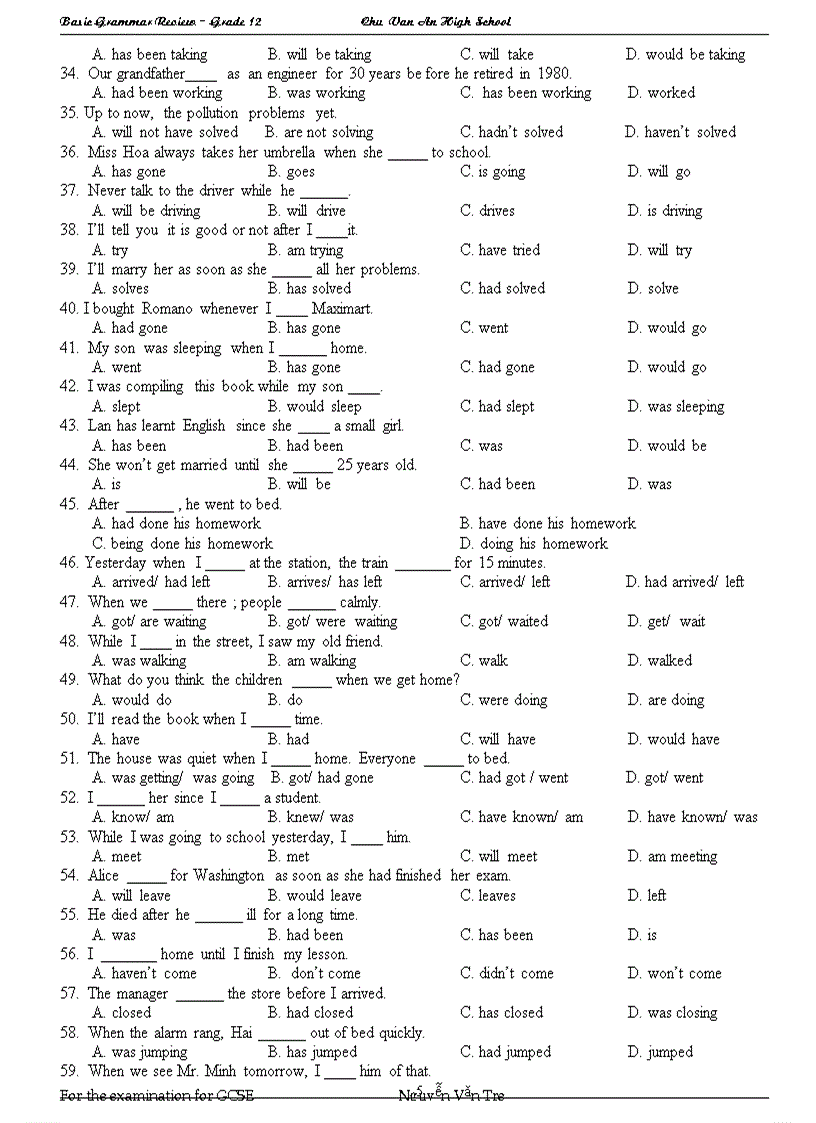 Bai tap tu unit1 unit16