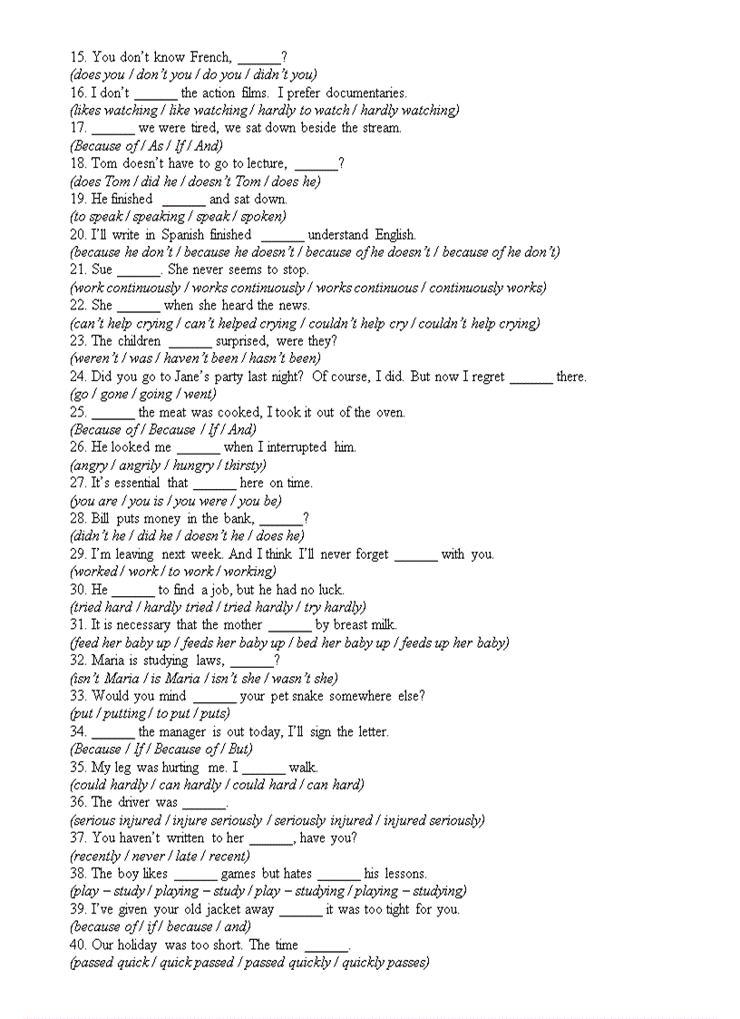 image for page Bai trac nghiem