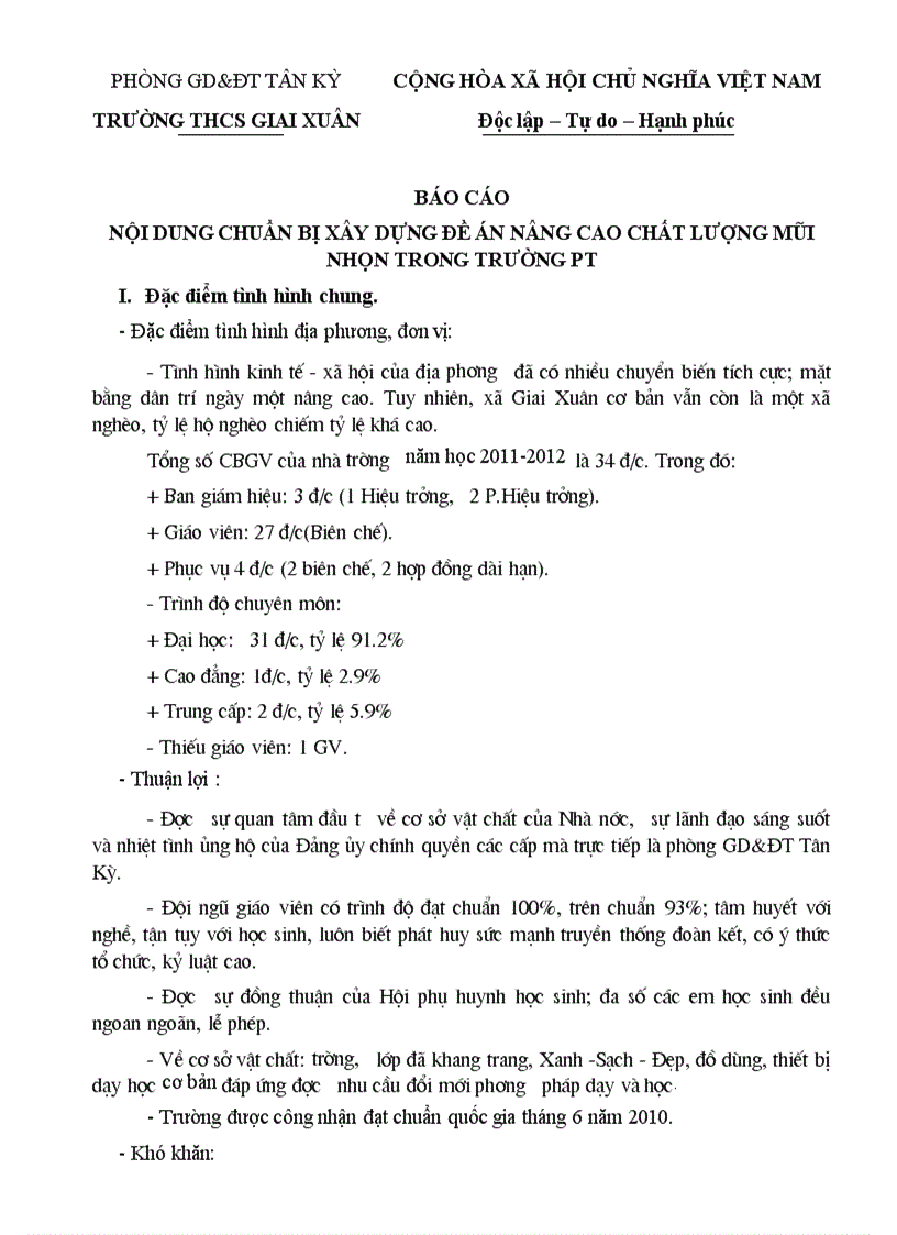 image for page Báo cáo mũi nhọn