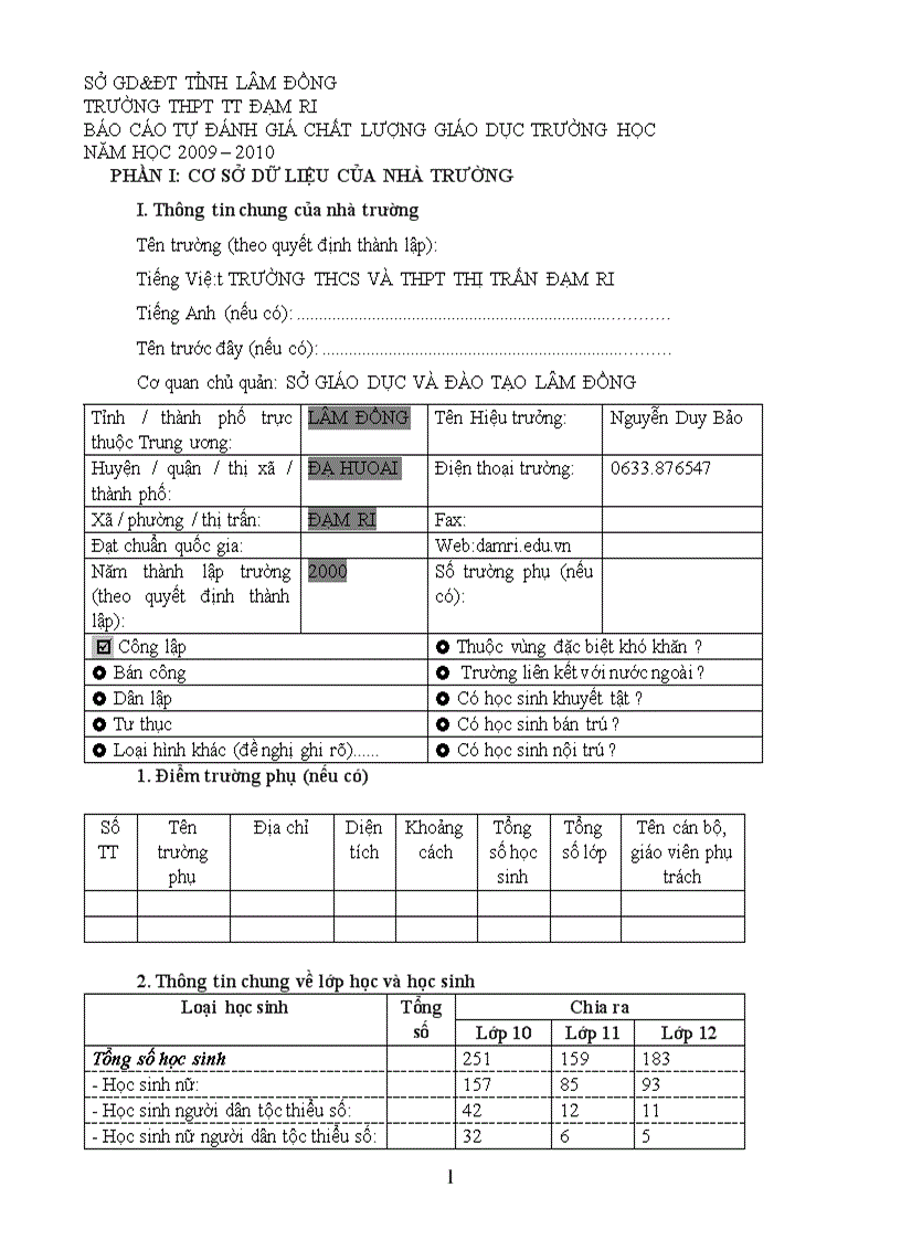 image for page Báo cáo sơ bộ kiểm định chất lượng