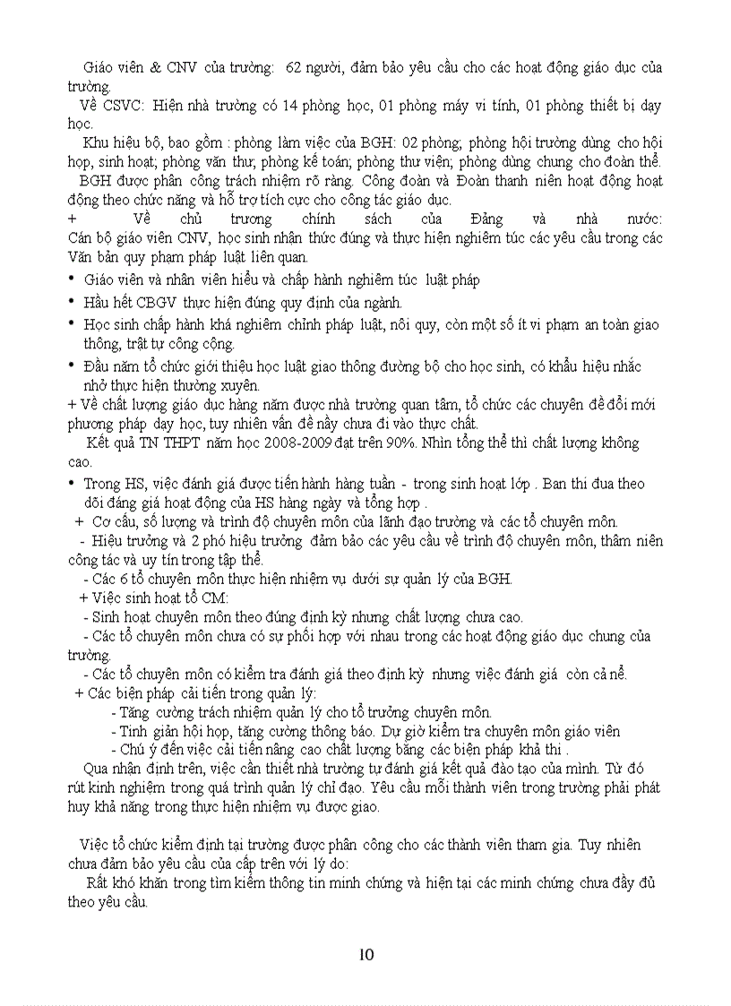 image for page Báo cáo sơ bộ kiểm định chất lượng