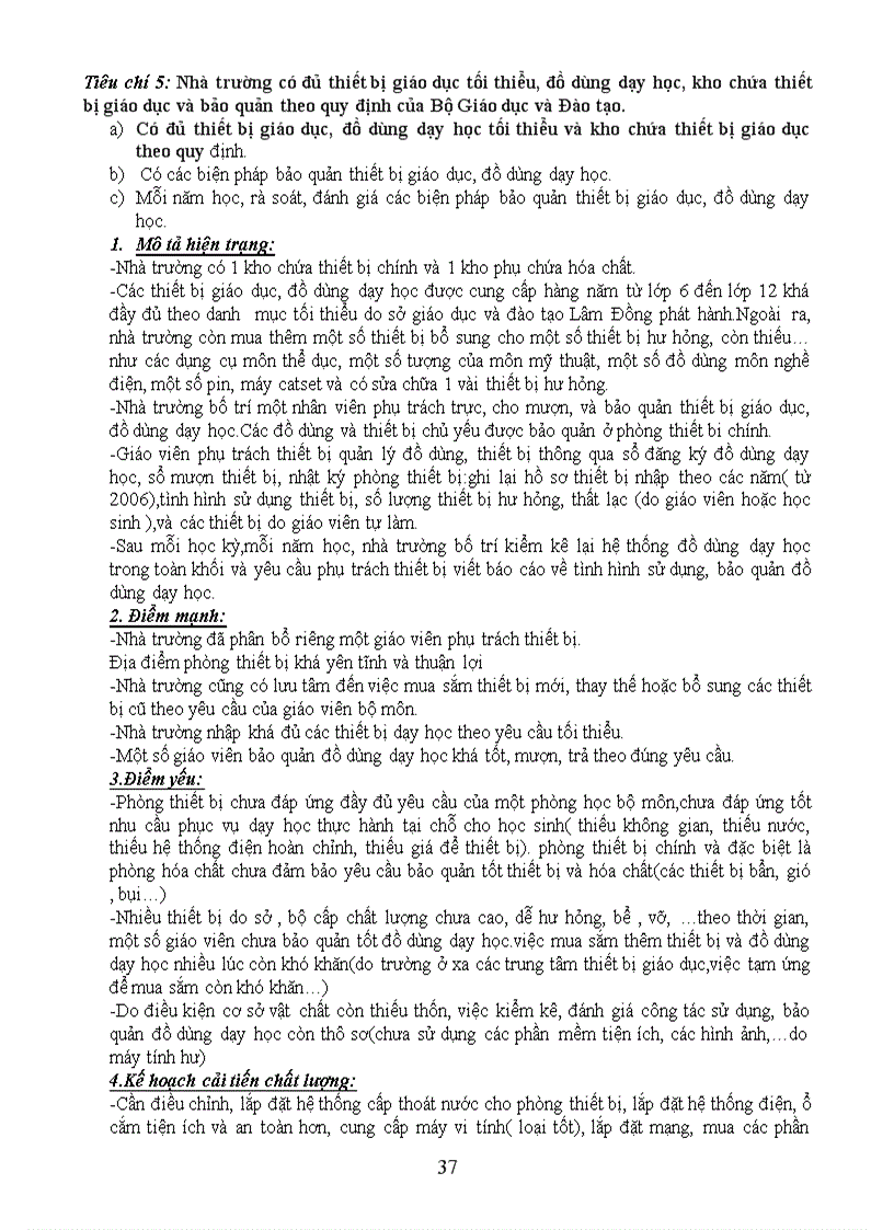 image for page Báo cáo sơ bộ kiểm định chất lượng