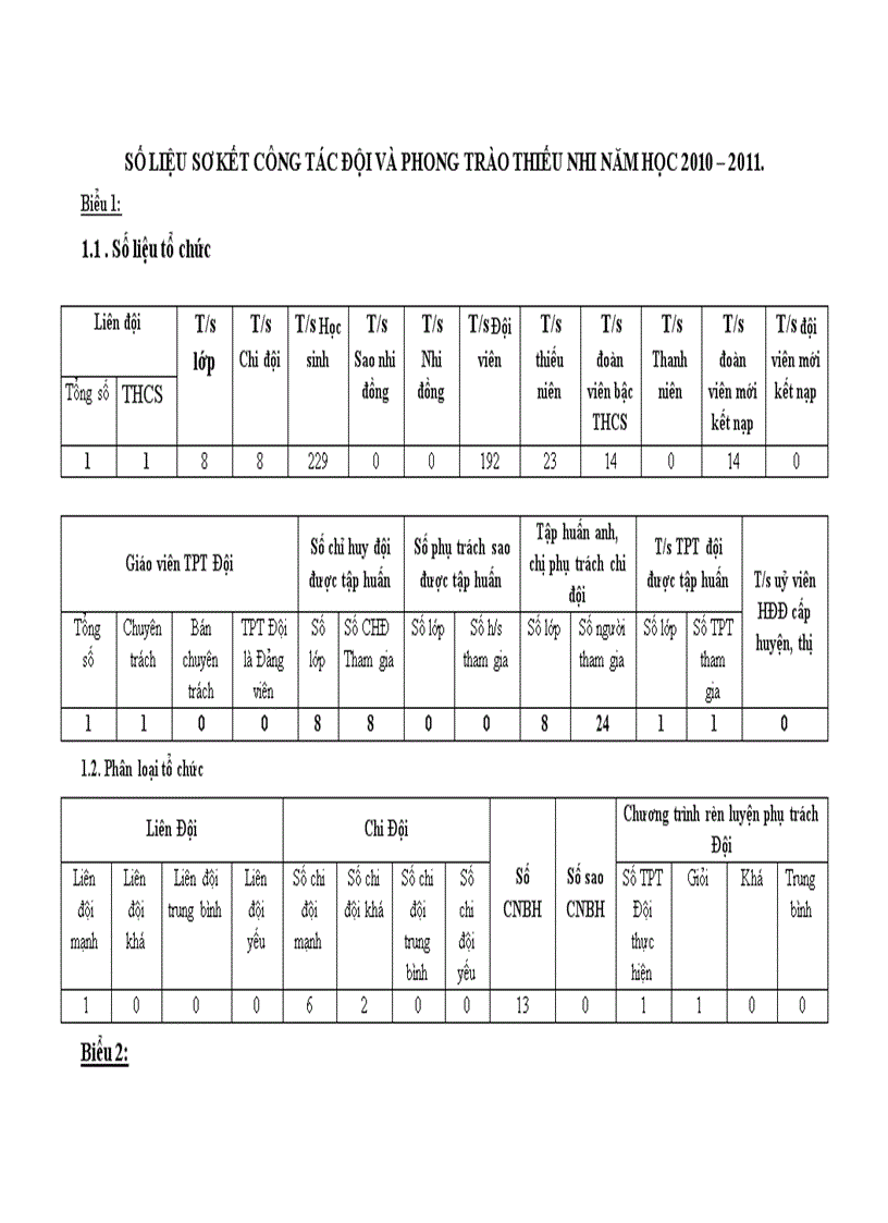 image for page Báo cáo tổng kết công tác Đội năm học 2010 2011
