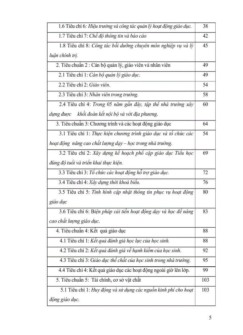 image for page Báo cáo tự đánh giá trường tiểu học