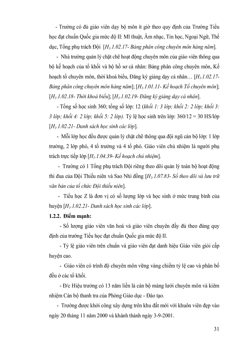 image for page Báo cáo tự đánh giá trường tiểu học