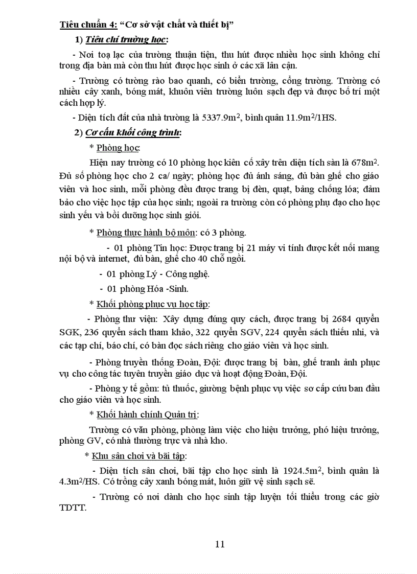 image for page Báo cáo xây dựng trường đạt Chuẩn QG