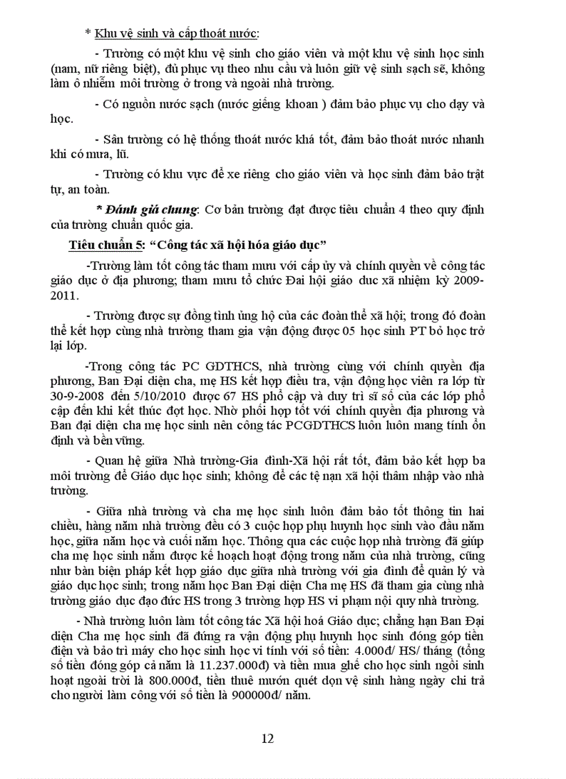 image for page Báo cáo xây dựng trường đạt Chuẩn QG