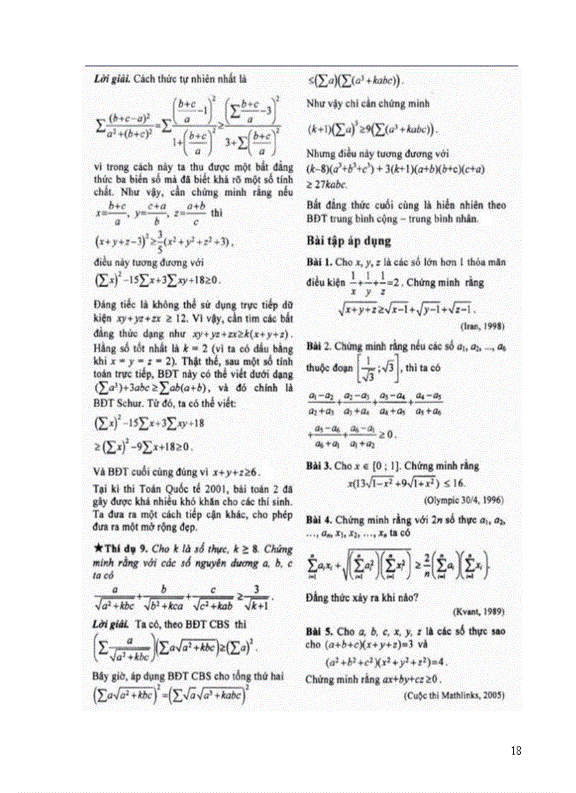 image for page Bất đẳng thức hay