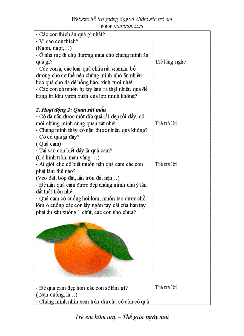 image for page Bé và trái cây