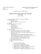 Biên bản bầu ban cán sự lớp