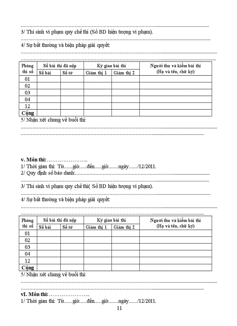 image for page Bien ban coi thi hoc ky lop 9 chuan