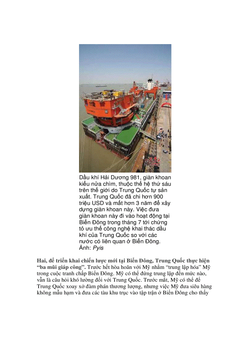 image for page Biển Đông và nước cờ chiến lược của các bên