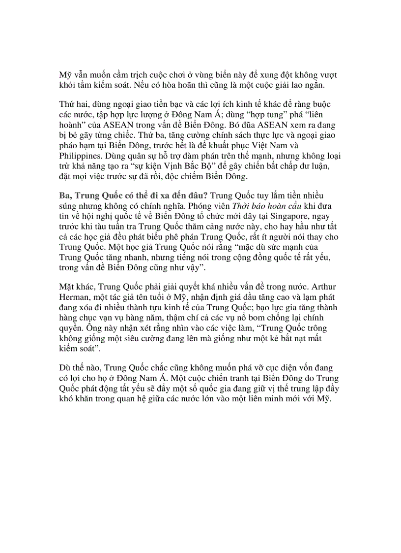 image for page Biển Đông và nước cờ chiến lược của các bên