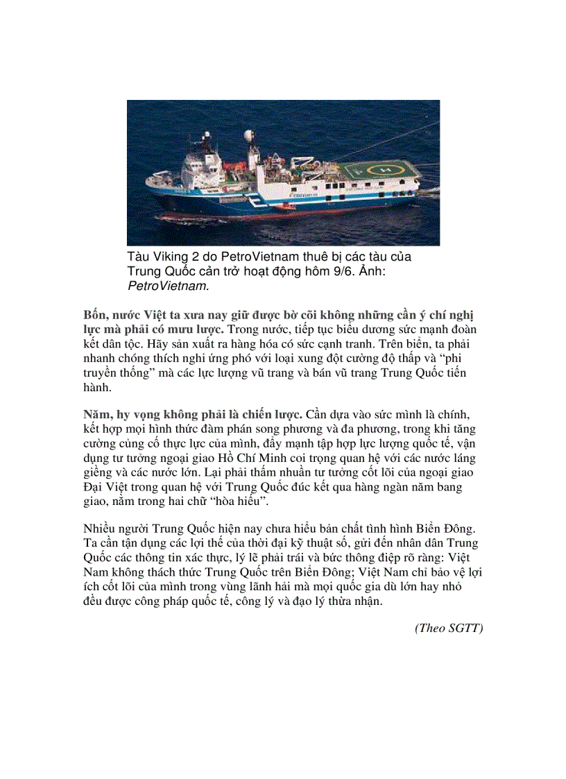 image for page Biển Đông và nước cờ chiến lược của các bên
