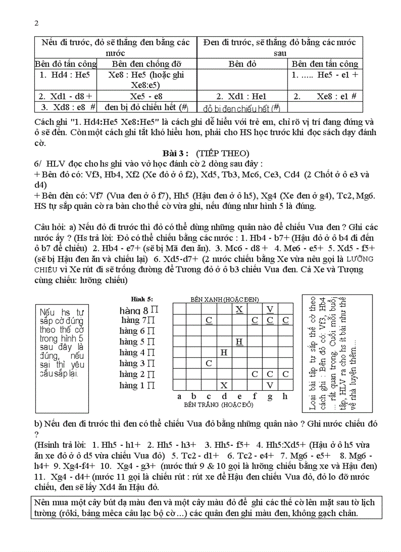 Bồ dưỡng cờ vua Bài 3