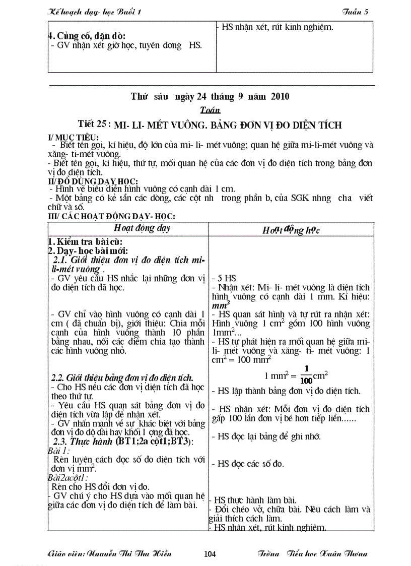 image for page Buổi 1 Tuần 5 Lớp 5