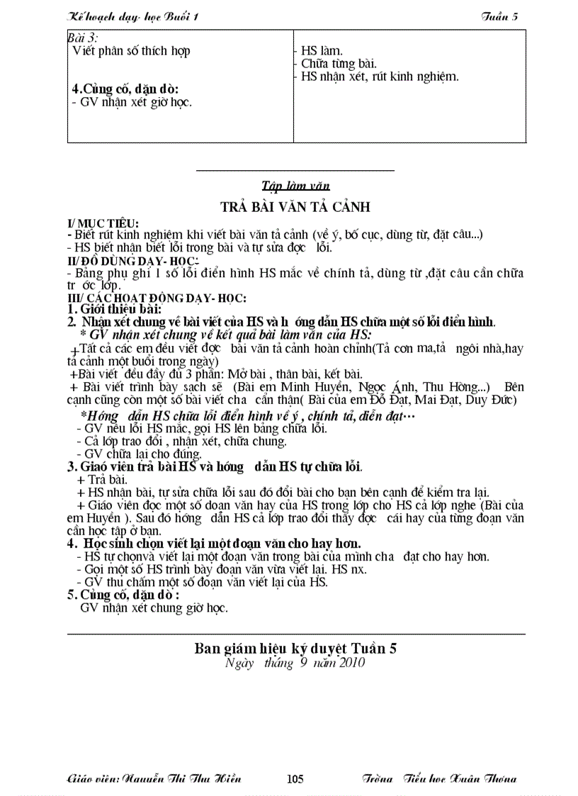 image for page Buổi 1 Tuần 5 Lớp 5