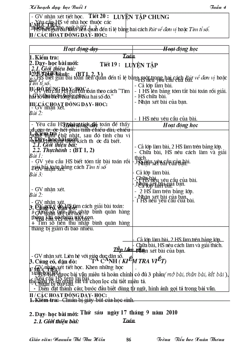 image for page Buổi 1 Tuần 4 Lớp 5