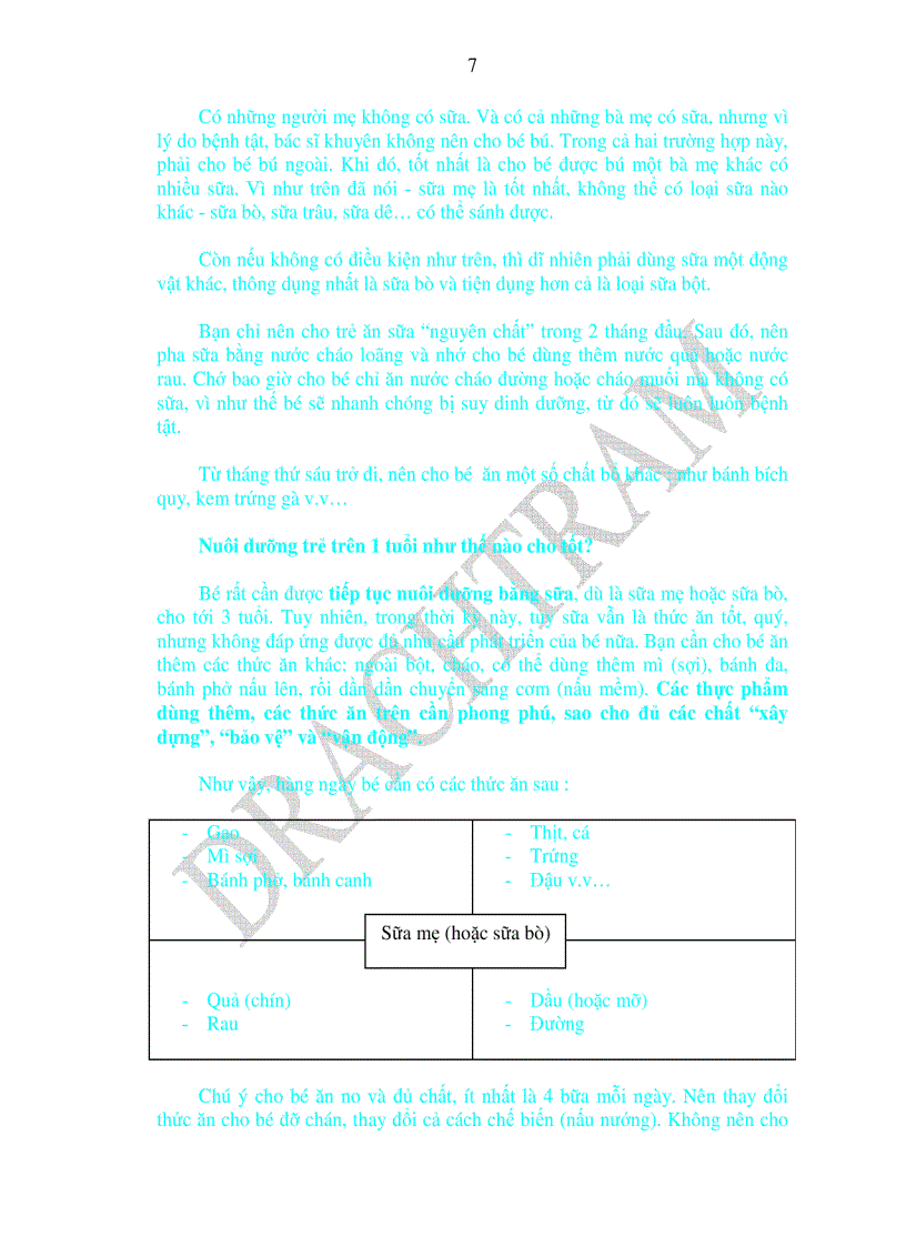 image for page Các bệnh dinh dưỡng của trẻ