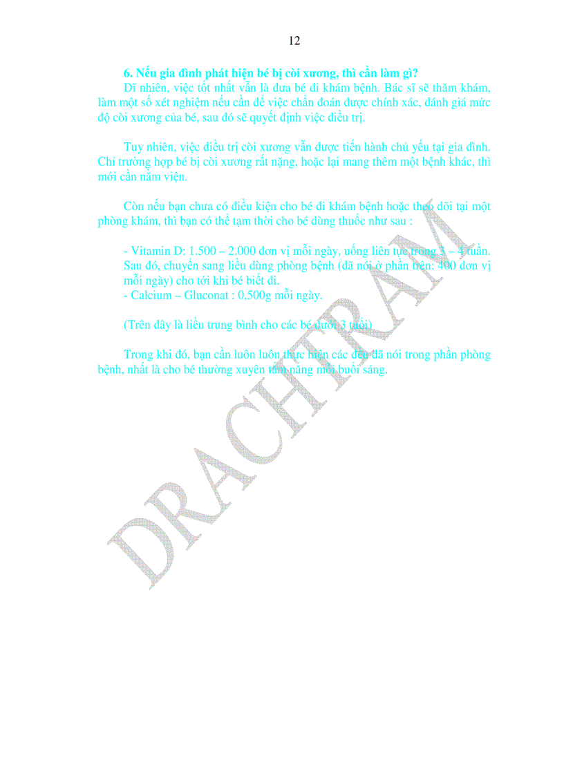 image for page Các bệnh dinh dưỡng của trẻ