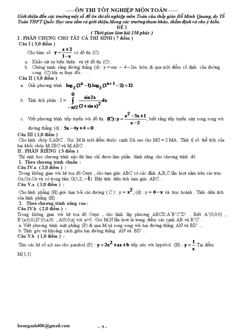 image for page Cac De Luyen Thi TN Chon Loc Co Dap An vancong406bk