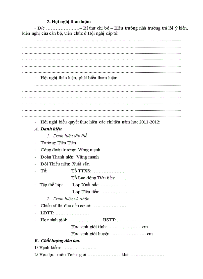 image for page Các mẫu biên bản và nghị quyết ĐHCNVC