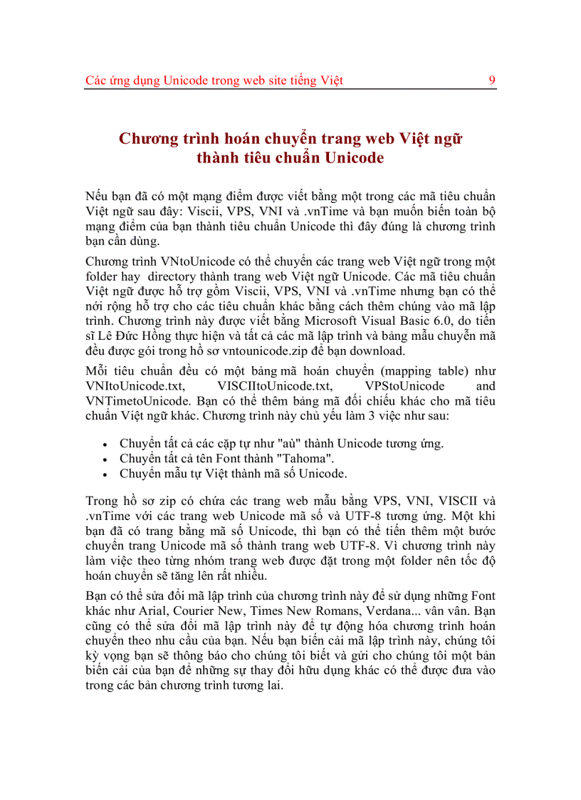 image for page Cac ung dung unicode trong website tieng viet