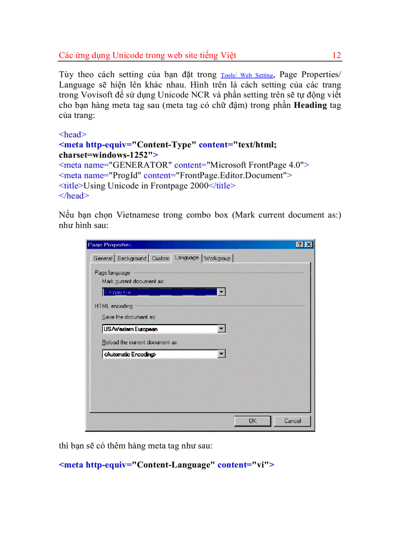 image for page Cac ung dung unicode trong website tieng viet