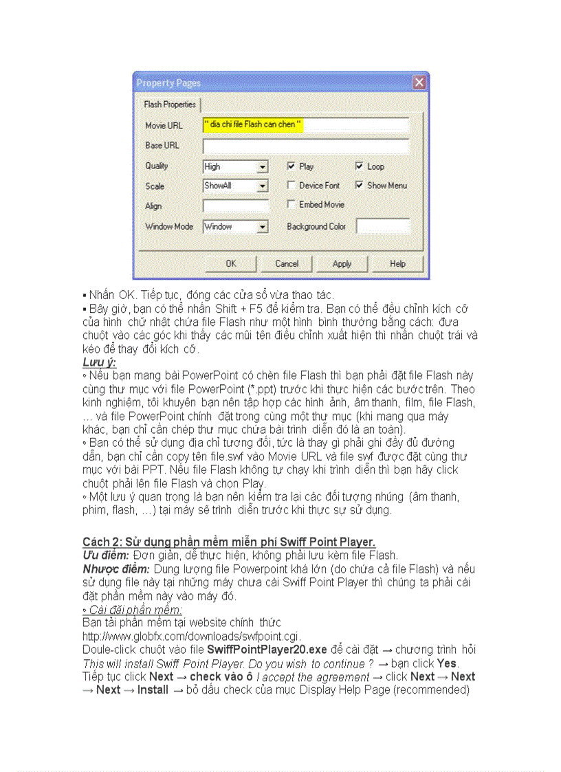 image for page Cách chèn flash vào powerpoint