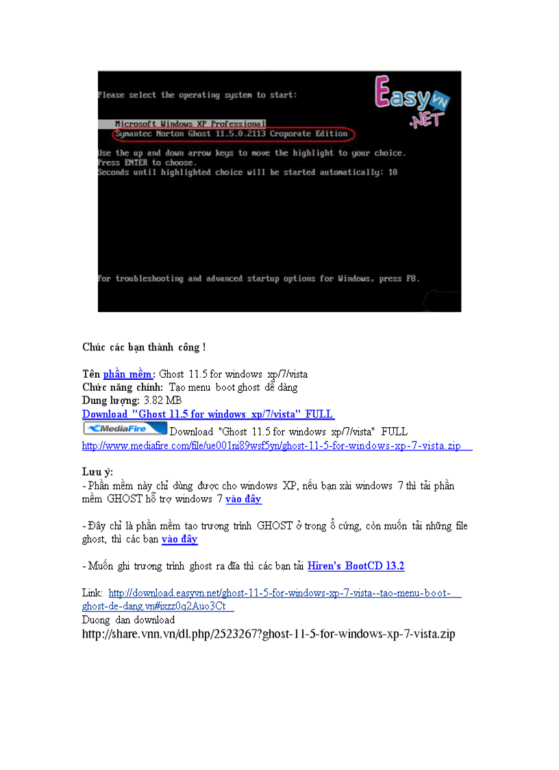 image for page Cach tao menu gosh khi khoi dong win