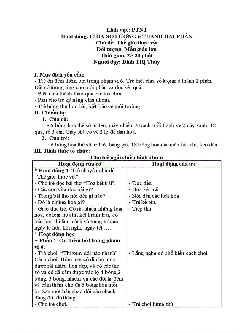 image for page Chia 6 đối tượng làm 2 phần