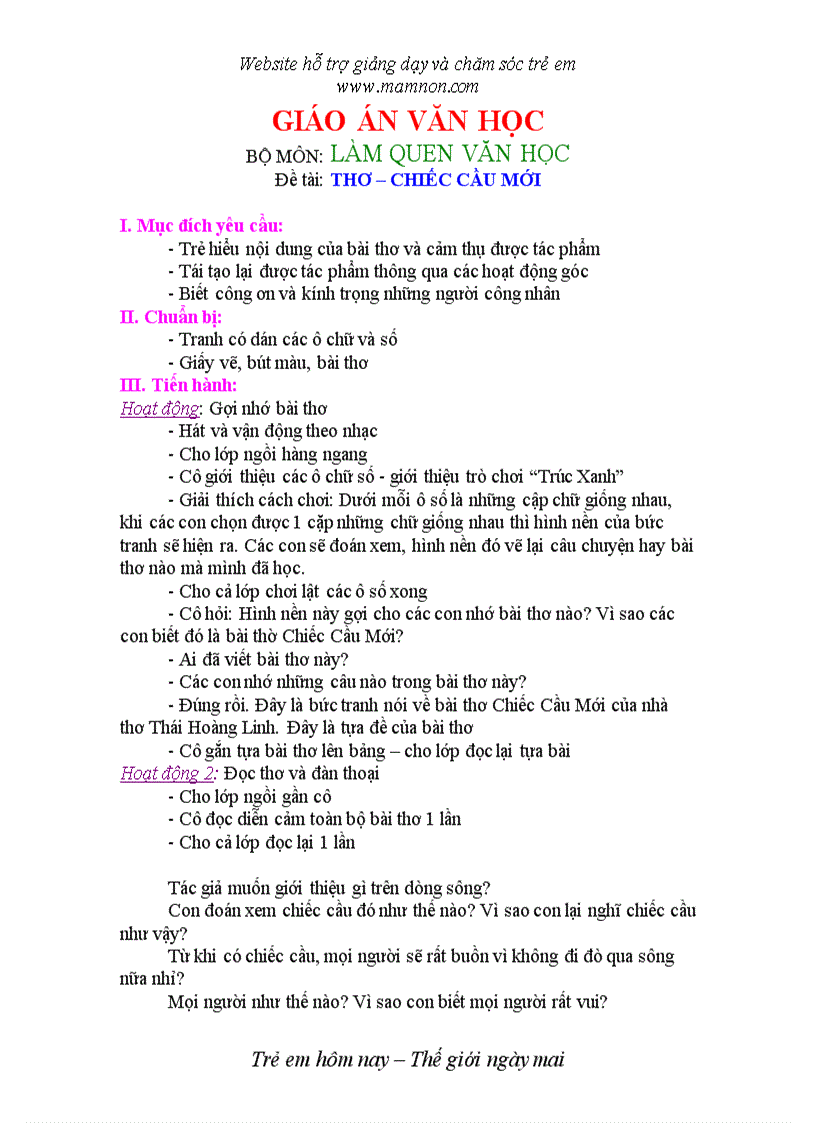 image for page Chiec cau moi