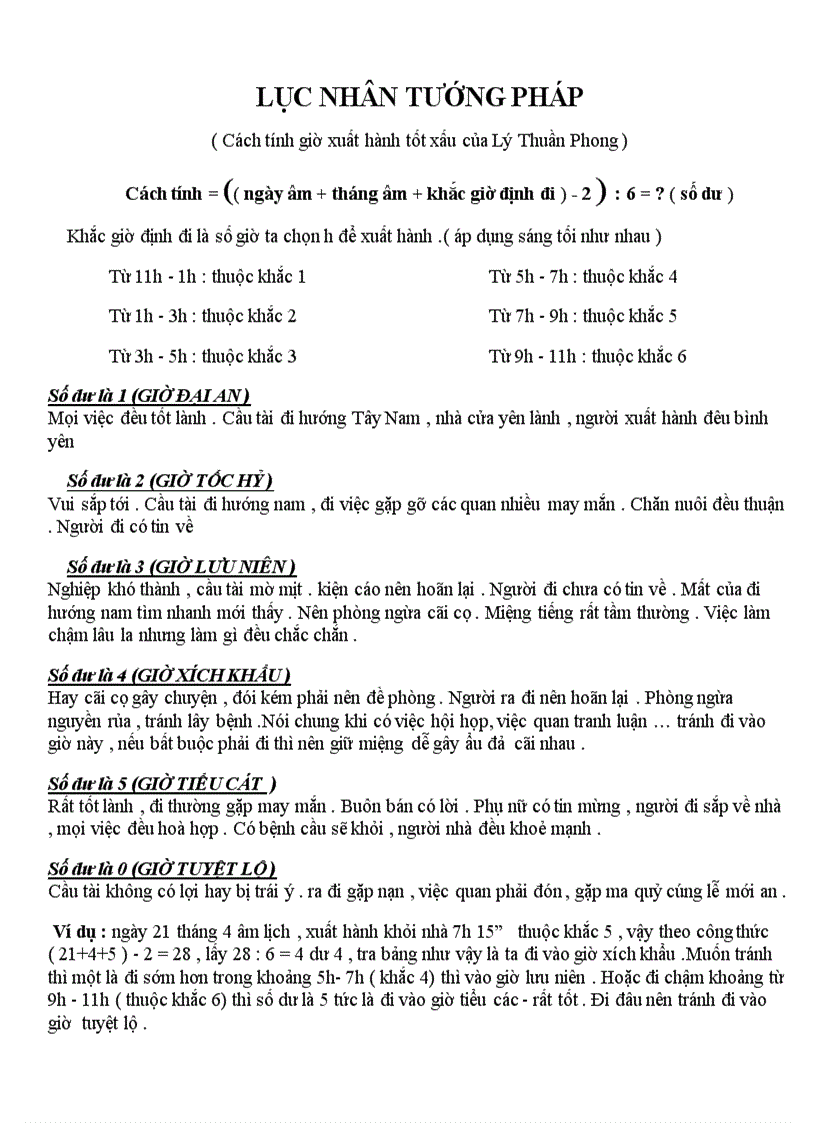 image for page Chon ngay gio xuat hanh